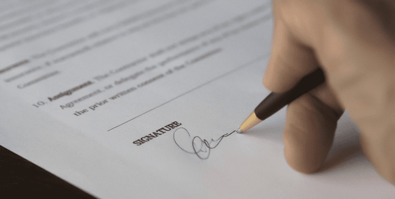 Signature mandat semi-exclusif
