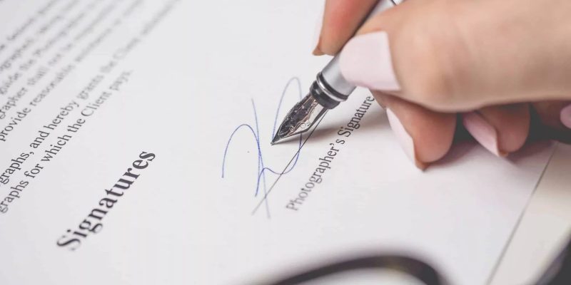 mandat de vente signature d'un mandat de vente